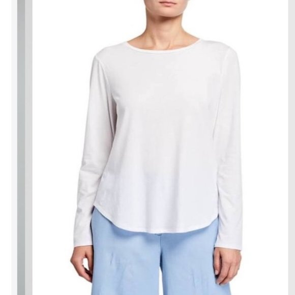 Eileen Fisher Tops - Eileen Fisher Long Sleeve Viscose Jersey Top XL